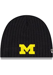 Michigan Wolverines New Era Mini Fan Baby Knit Hat - Blue