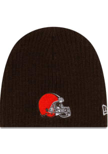 New Era Cleveland Browns Mini Fan Baby Knit Hat - Brown
