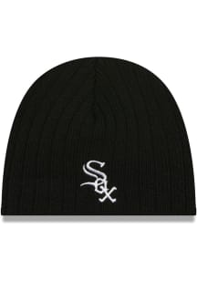 New Era Chicago White Sox Mini Fan Baby Knit Hat - Black