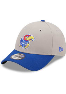 New Era Kansas Jayhawks Grey JR The League 9FORTY Youth Adjustable Hat