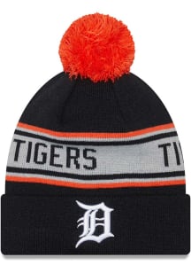 New Era Detroit Tigers Navy Blue JR Repeat Cuff Youth Knit Hat