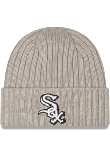 New Era Chicago White Sox Jr Core Classic Cuff Baby Knit Hat - Grey