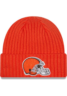 New Era Cleveland Browns Orange Jr Core Classic Cuff Youth Knit Hat