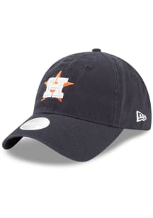 New Era Houston Astros Navy Blue Team Glisten 9TWENTY Womens Adjustable Hat