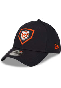 New Era Detroit Tigers Mens Navy Blue Clubhouse 39THIRTY Flex Hat