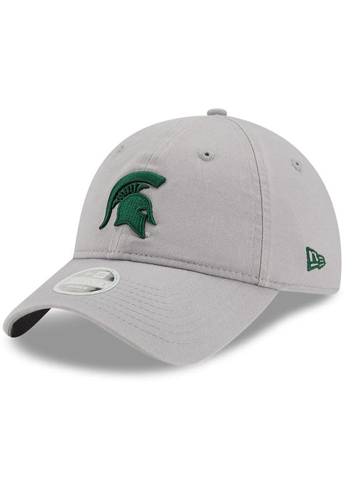 New Era Michigan State Spartans Grey Secondary Core Classic 9TWENTY Womens Adjustable Hat