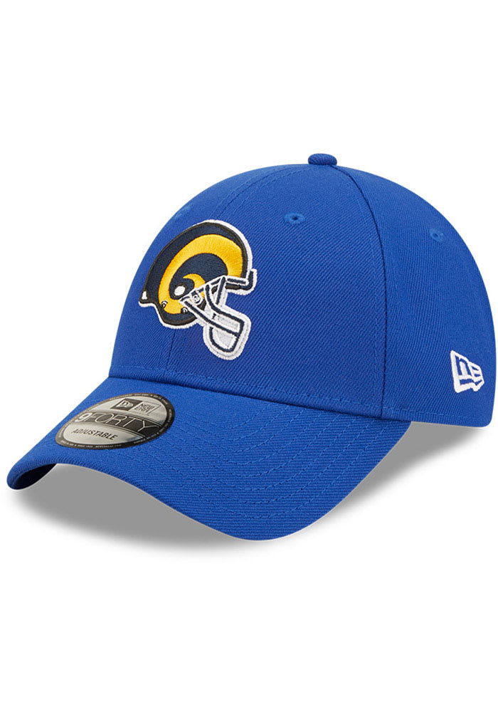 New Era Los Angeles Rams Retro Helmet The League 9FORTY Adjustable Hat - Blue