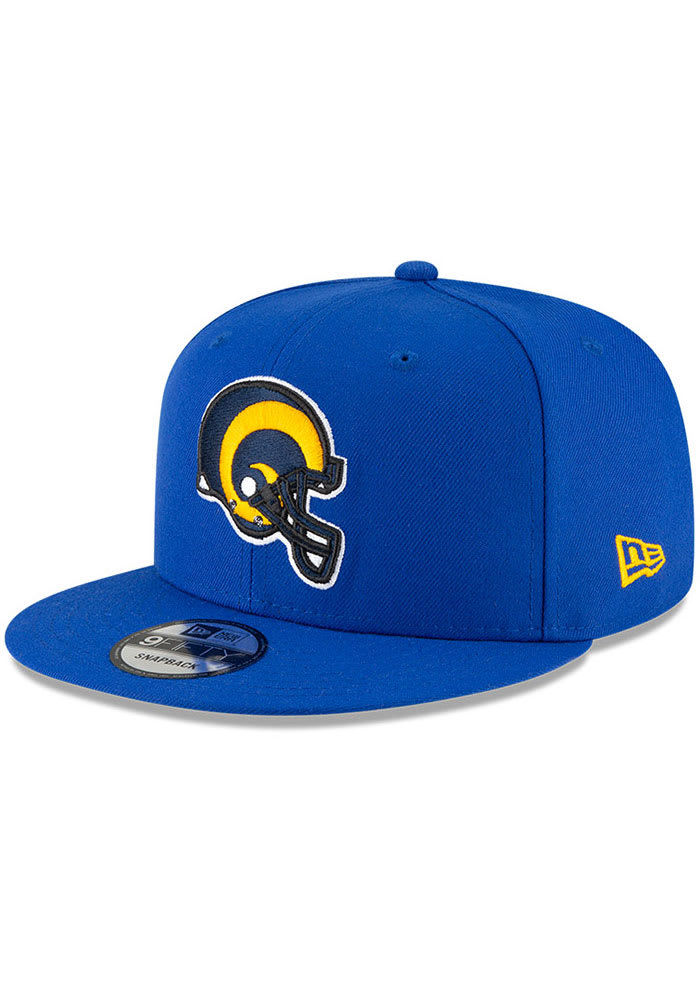 New Era Los Angeles Rams Blue Retro Helmet 9FIFTY Mens Snapback Hat