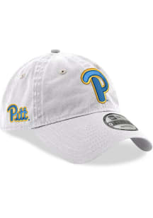 New Era Pitt Panthers Core Classic 9TWENTY Adjustable Hat - White