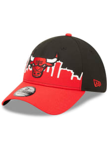 New Era Chicago Bulls Mens Black 2022 Tip Off 39THIRTY Flex Hat