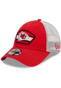 New Era Kansas City Chiefs Logo Patch 9FORTY Adjustable Hat - Red