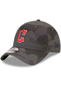 New Era Cleveland Guardians Camo Core Classic 9TWENTY 2.0 Adjustable Hat - Black