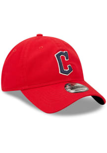 New Era Cleveland Guardians Core Classic 2.0 Adjustable Hat - Red