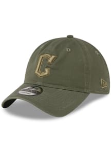 New Era Cleveland Guardians Core Classic 2.0 Adjustable Hat - Olive