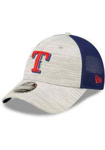 New Era Texas Rangers Active 9FORTY Adjustable Hat - Grey