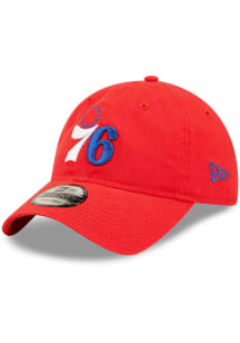 New Era Philadelphia 76ers Core Classic 2.0 Adjustable Hat - Red