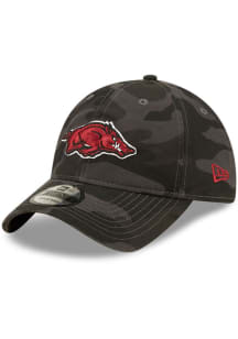 New Era Arkansas Razorbacks Camo Core Classic 9TWENTY 2.0 Adjustable Hat - Black