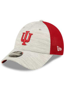 New Era Indiana Hoosiers Active 9FORTY Adjustable Hat - Grey