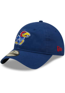 New Era Kansas Jayhawks Core Classic 2.0 Adjustable Hat - Blue