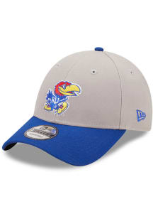 New Era Kansas Jayhawks The League Adjustable Hat - Grey