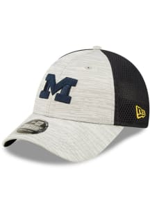 New Era Michigan Wolverines Active 9FORTY Adjustable Hat - Grey