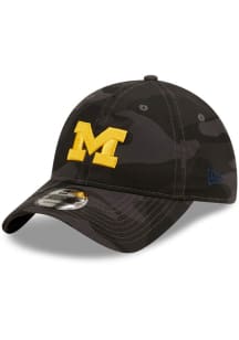 New Era Michigan Wolverines Camo Core Classic 9TWENTY 2.0 Adjustable Hat - Black