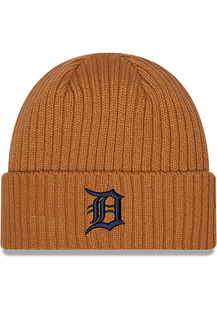 Shop New Era Detroit Tigers Core Classic Knit Beanie 60338221 black