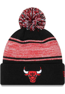 New Era Chicago Bulls Black Chilled Pom Mens Knit Hat