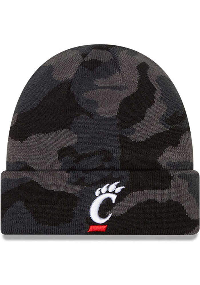 New Era Cincinnati Bearcats Black Camo Cuff Mens Knit Hat