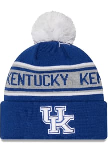 New Era Kentucky Wildcats Blue Repeat Pom Mens Knit Hat