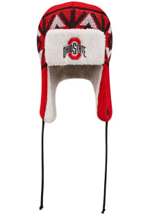 New Era Ohio State Buckeyes Red Trapper Mens Knit Hat