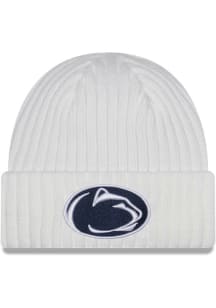 New Era Penn State Nittany Lions White Core Classic Mens Knit Hat