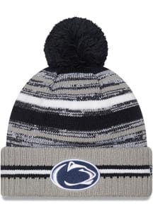 New Era Penn State Nittany Lions Grey Sport Pom Mens Knit Hat