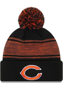 New Era Chicago Bears Black Chilled Pom Mens Knit Hat