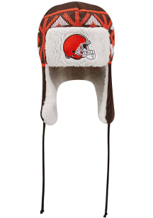 New Era Cleveland Browns Brown Trapper Mens Knit Hat