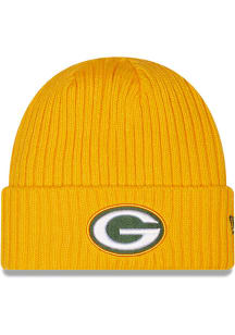New Era Green Bay Packers Gold Core Classic Mens Knit Hat