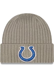 New Era Indianapolis Colts Grey Core Classic Mens Knit Hat