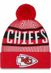 New Era Kansas City Chiefs Red Striped Mens Knit Hat