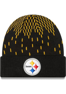 New Era Pittsburgh Steelers Black Freeze Mens Knit Hat