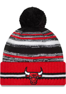 New Era Chicago Bulls Red Sport Pom Mens Knit Hat