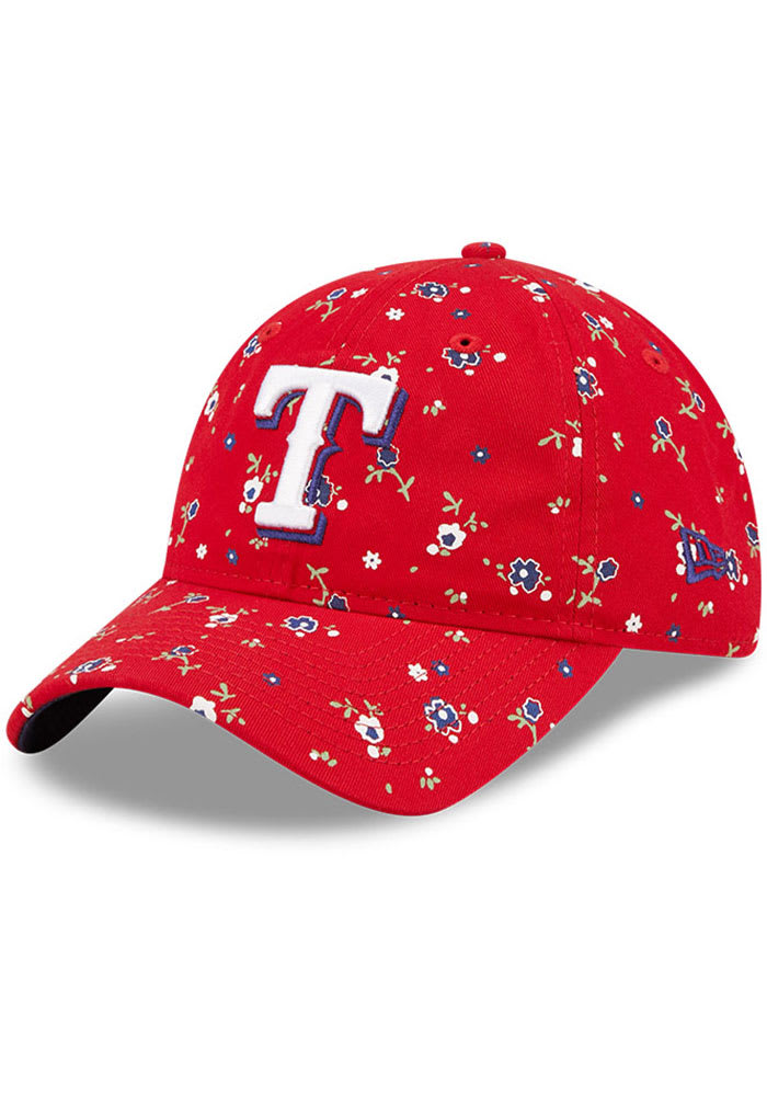 Texas Rangers New Era Women's Blossom 9TWENTY Adjustable Hat - Royal