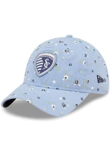 New Era Sporting Kansas City Light Blue Floral 9TWENTY Womens Adjustable Hat