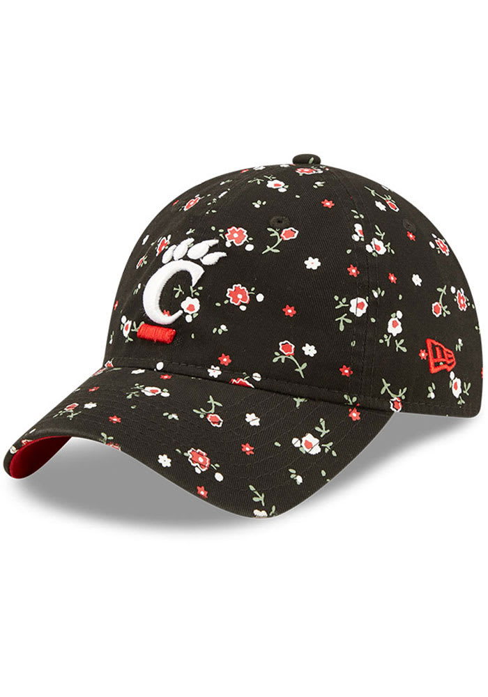 New Era Cincinnati Bearcats Black Floral 9TWENTY Womens Adjustable Hat