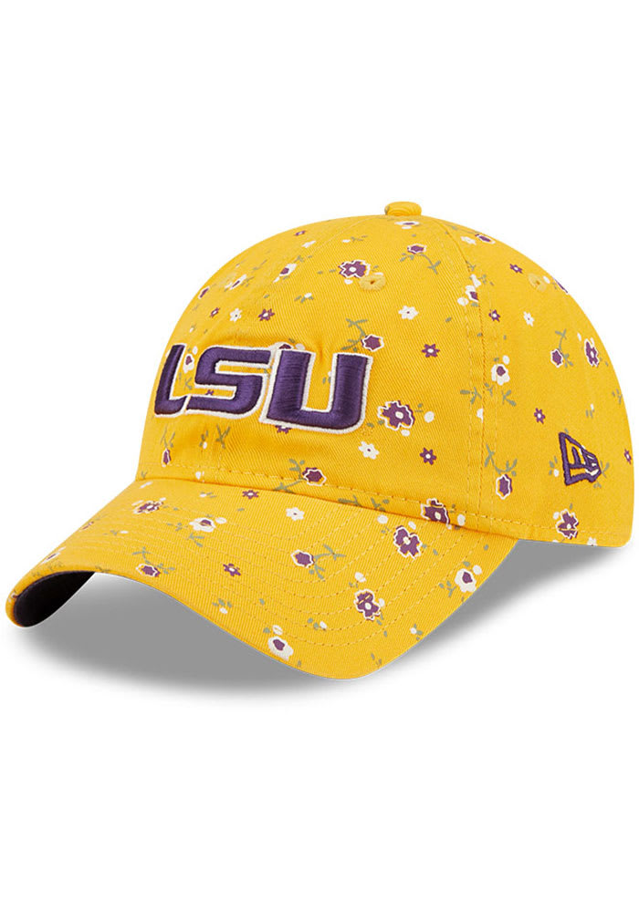 New Era LSU Tigers Gold Floral 9TWENTY Womens Adjustable Hat
