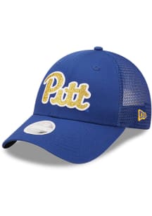 New Era Pitt Panthers Blue Logo Spark 9FORTY Womens Adjustable Hat