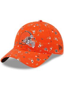 New Era Cleveland Browns Orange Floral 9TWENTY Womens Adjustable Hat