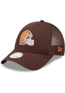 New Era Cleveland Browns Brown Logo Spark 9FORTY Womens Adjustable Hat
