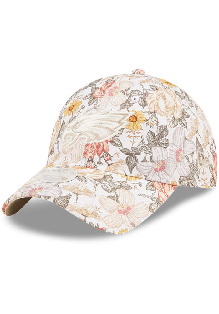 New Era Philadelphia Eagles White Bloom 9TWENTY Womens Adjustable Hat