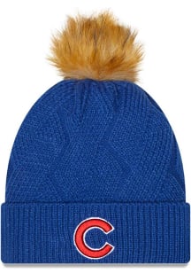 New Era Chicago Cubs Blue Snowy Womens Knit Hat