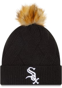 New Era Chicago White Sox Black Snowy Womens Knit Hat